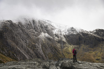 <strong>雪山</strong>下的旅游人物