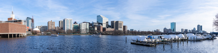 航拍波士顿全景摄影图