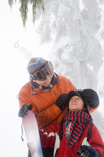 暗色调滑雪<strong>摄影</strong>图