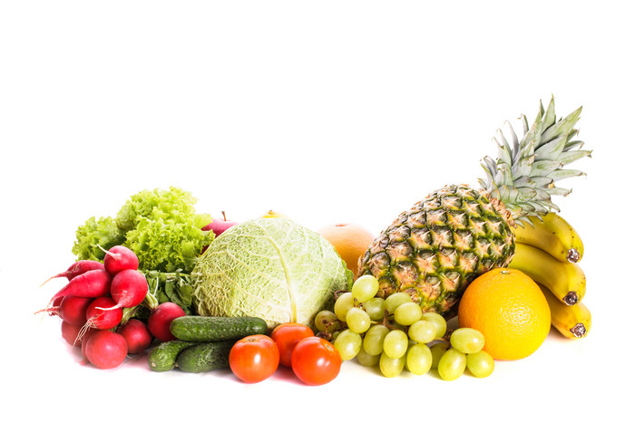 热带水果蔬菜摄影图