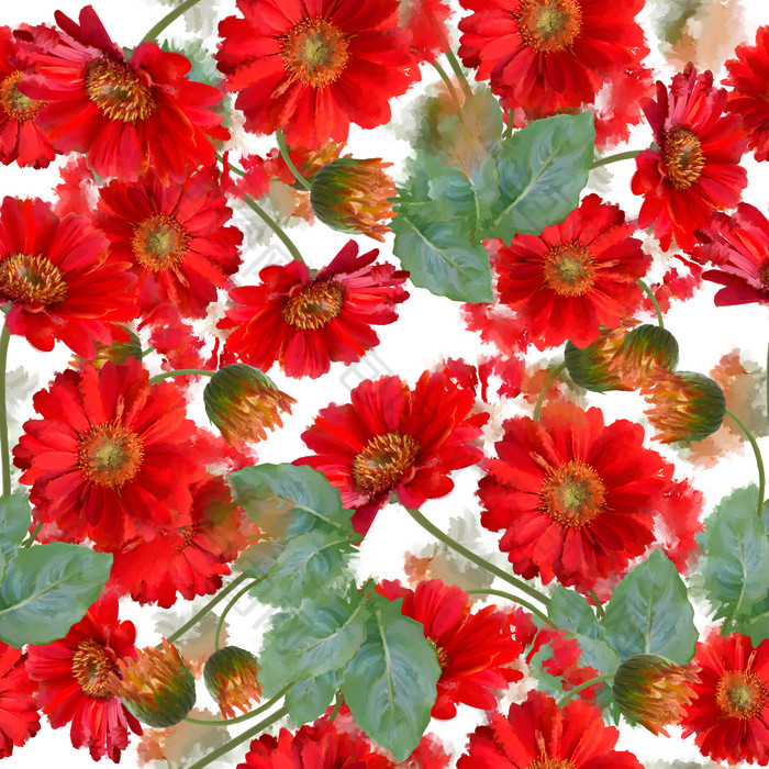 红色调漂亮红花摄影图