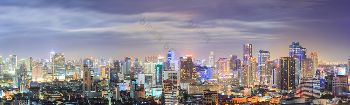 泰国曼谷城市夜景