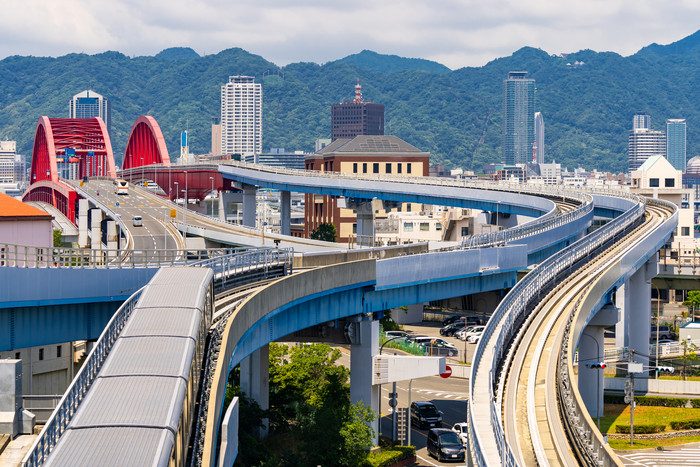 城市高架桥摄影图