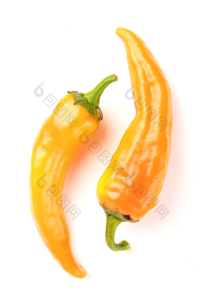 橙色辣椒食材摄影图