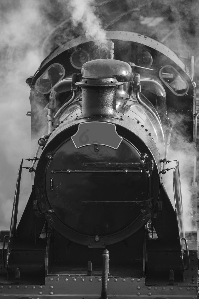 蒸汽的火车气体摄影图