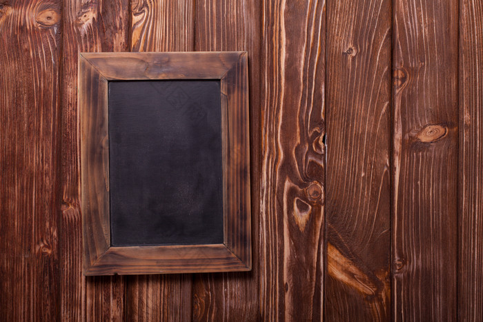 木制黑板框摄影图