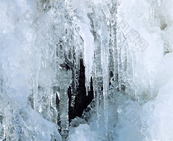 冷冻的白色<strong>冰</strong>块摄影图