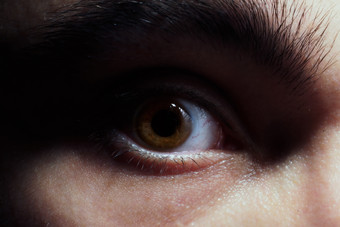 人的眼睛瞳孔摄影图