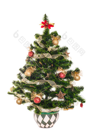 圣诞树<strong>装饰品摄影图</strong>
