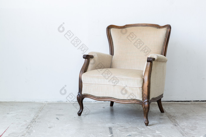 灰色调舒服的椅子摄影图