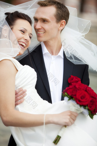 浪漫幸福婚礼男女图片摄影图