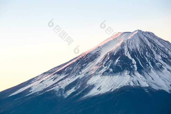 简约风美丽富士山摄影图