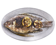 简约腌制的鱼摄影图