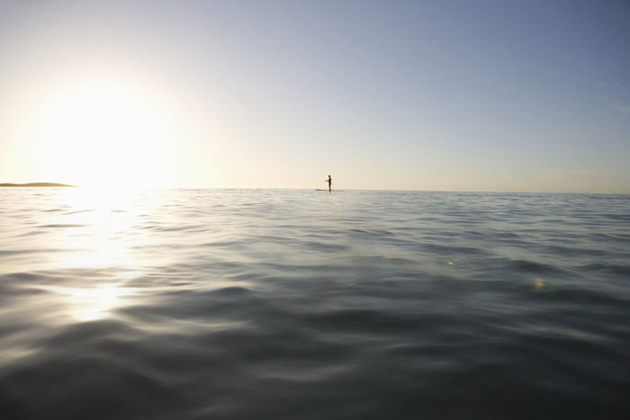 黎明日出的大海海洋