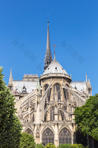 巴黎建筑物教堂摄影图
