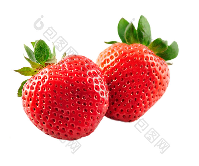 清新新鲜美味草莓摄影图