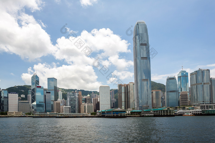 蓝色调漂亮香港摄影图