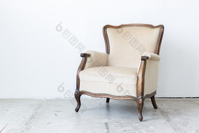 浅色调椅子摄影图