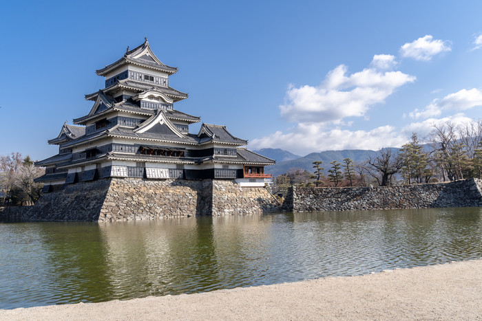 日本松本城堡建筑物