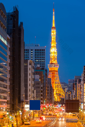 日本东京建筑物夜景