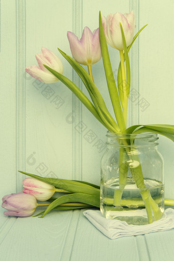 小清新漂亮的花瓶摄影图