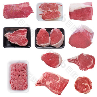 新鲜牛肉<strong>牛排</strong>片食材