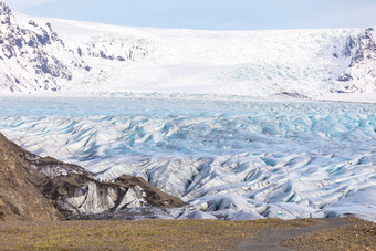 蓝色调美丽冰岛摄影图