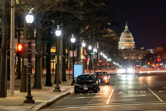 国会大厦<strong>街边</strong>夜景