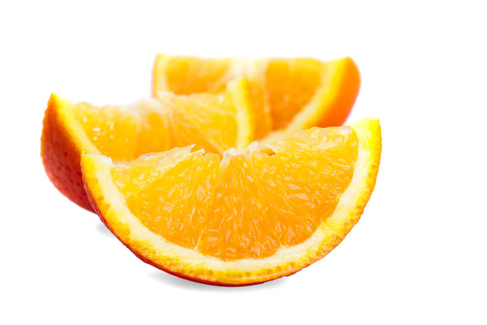 切开的橙子水果摄影图