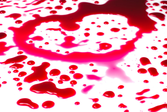 红色血液血渍摄影图