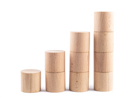 木质柱状图表
