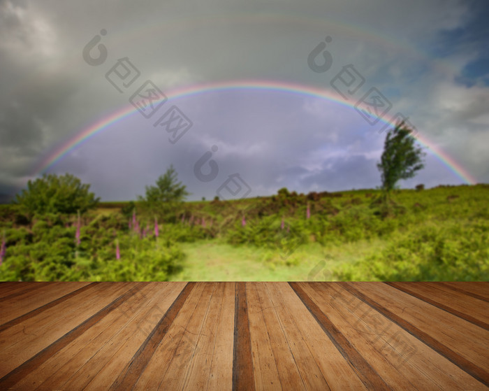 大自然彩虹摄影图