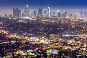 夜间都市<strong>全景</strong>俯视图