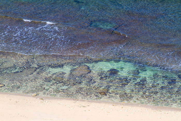 假期旅游海边沙滩大海自然风景摄影照片