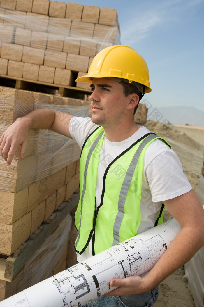 建筑工地的男人