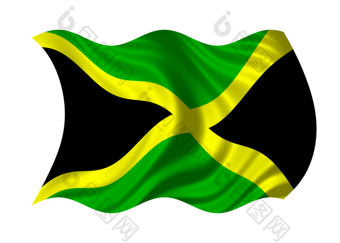 牙买加国旗摄影图
