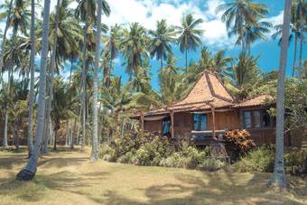 巴厘岛上的房屋建筑