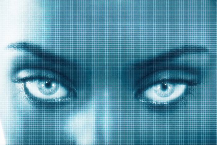 AI人工智能女人眼睛