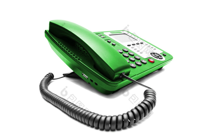 绿色调电话机摄影图