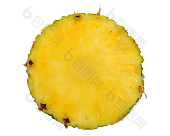 简约切片的菠萝摄影图