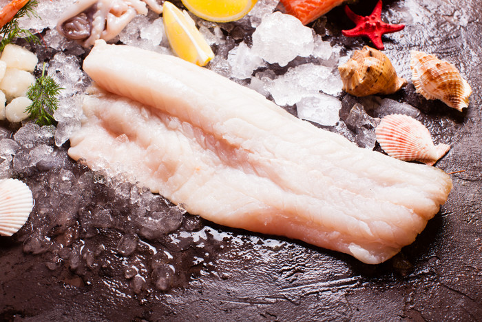 冷冻的鱼肉海鲜摄影图