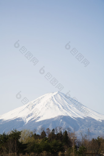 清新漂亮富士山摄影图