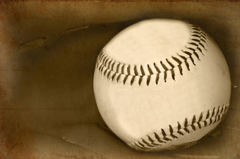 暗色调一个棒球摄影图