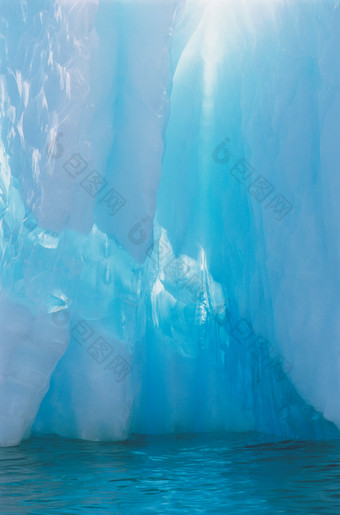 深<strong>色调</strong>漂亮的大冰川摄影图