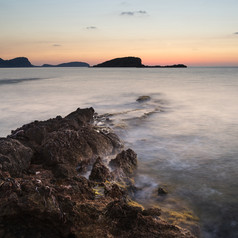 海边海岸岩石风景