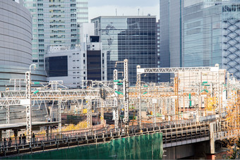 东京机车轨道摄影图