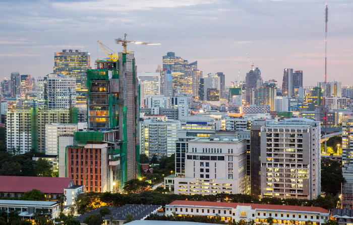 曼谷城市摩天大楼摄影图