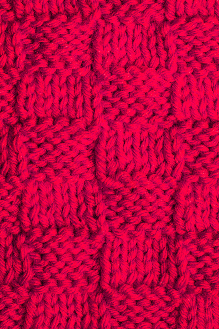 有花纹的红色编织品素材