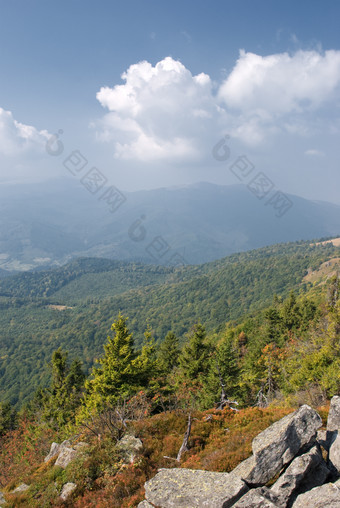 山坡山峰风景景观