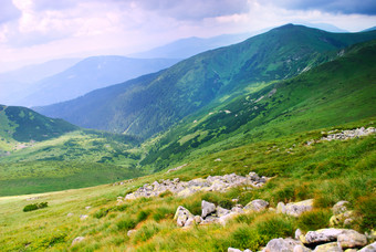 大自然草原山脉风景